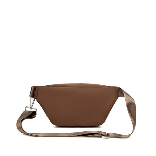 Aaliyah - Recycled Nylon Fanny Pack - Espresso Nylon