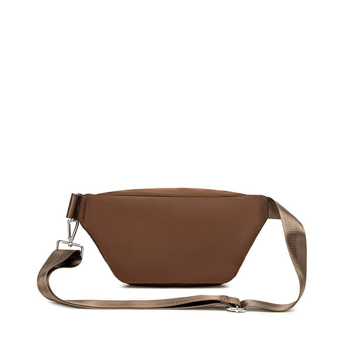 Aaliyah - Recycled Nylon Fanny Pack - Espresso Nylon