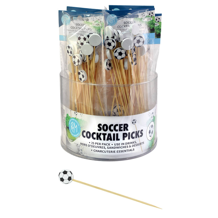 Soccer Cocktail Picks Pk of 25 Bucket /12
