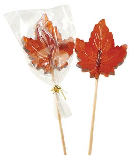 Maple Leaf Lollipop (round)