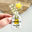 Floral Lemon Liqueur Bottle Sticker 3.2x1.6in