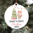 Baby's First Christmas Ornament 2025 | Woodland Fox