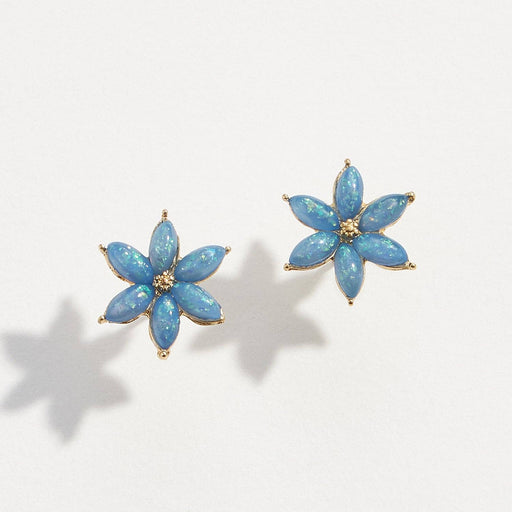 Earthy Opal Flower | Earrings