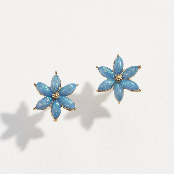 Earthy Opal Flower | Earrings