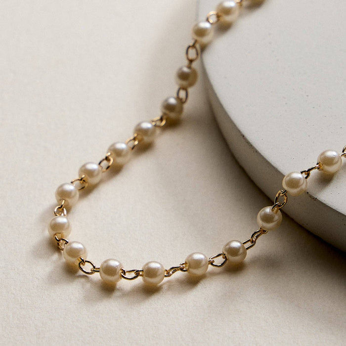 Gold Filled Pearl Chain | Bracelet