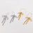 18k Gold Stainless Steel Bow Dangle Earrings - FGS