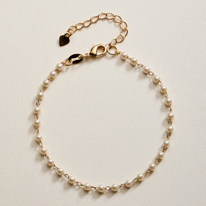 Gold Filled Pearl Chain | Bracelet