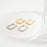 18K Gold PVD Rounded Rectangle Everyday Huggie Earrings