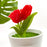 Red Tulip Claw Clip, Floral Hair Clip