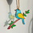 Blue Bird Suncatcher, Hand painted blue bird on acrylic
