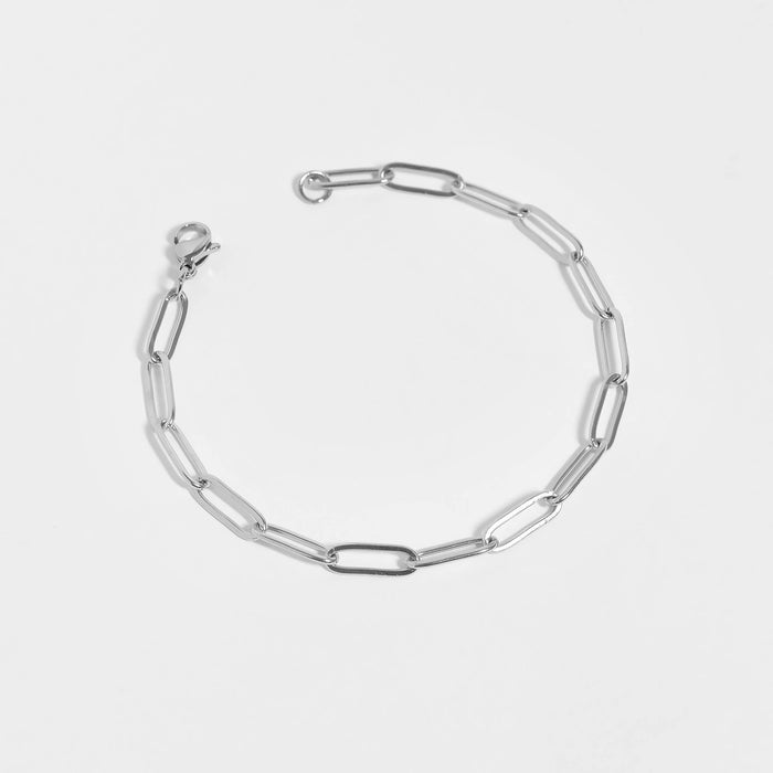 Stainless Steel Paperclip Chain Bracelet