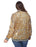 Plus Size Sequin Bomber Jacket