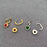 Heart Zircon 18K Golden Stainles Steel Huggie Earrings - FGS