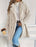 Houndstooth Pattern  Fleece Coat