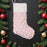 Pink Tones Embroidered Fuzzy Christmas Stockings