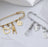 18K Gold Stainless Steel Charm Holder Brooch