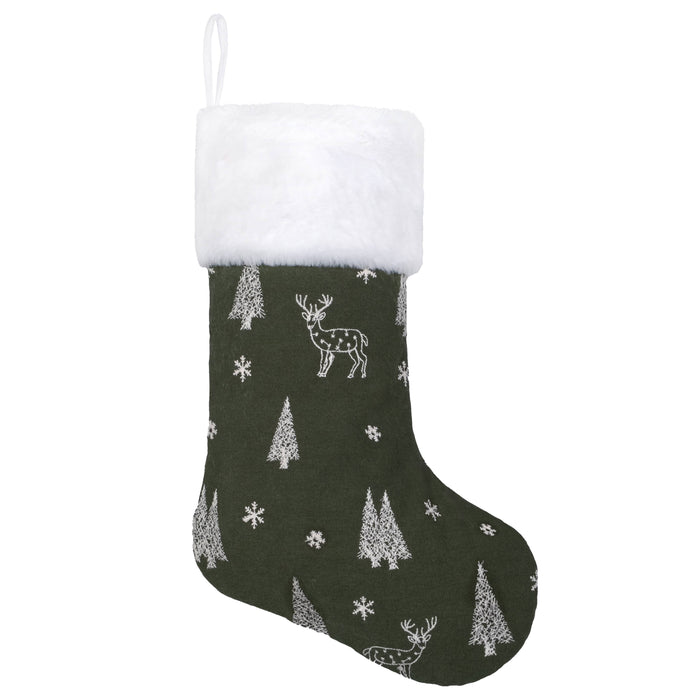 New Fresh Forest Style Christmas Stocking