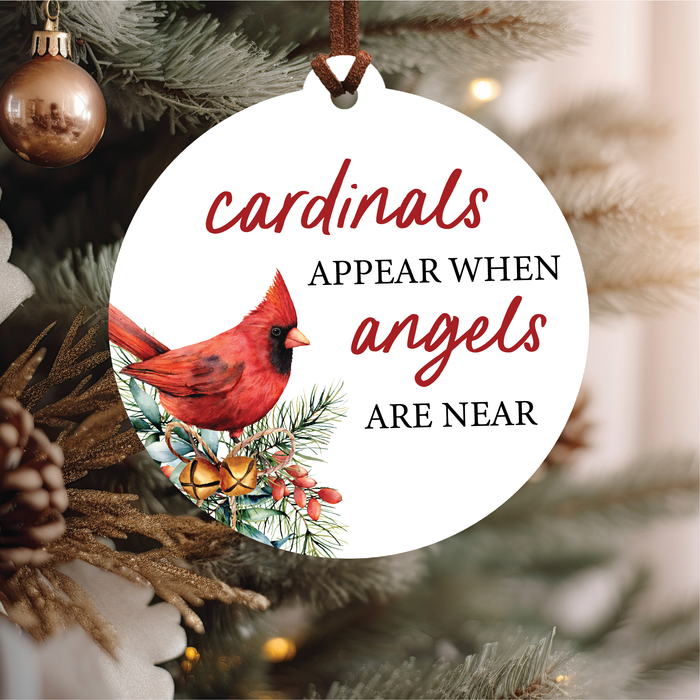 Red Cardinal Memorial Christmas Ornament