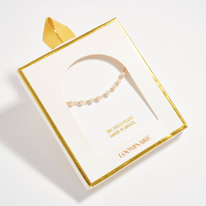 Gold Filled Pearl Chain | Bracelet