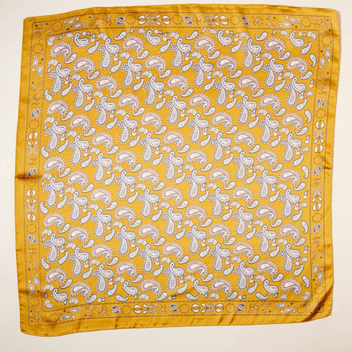 Classic Paisley Silk-Feel Polyester Bandana