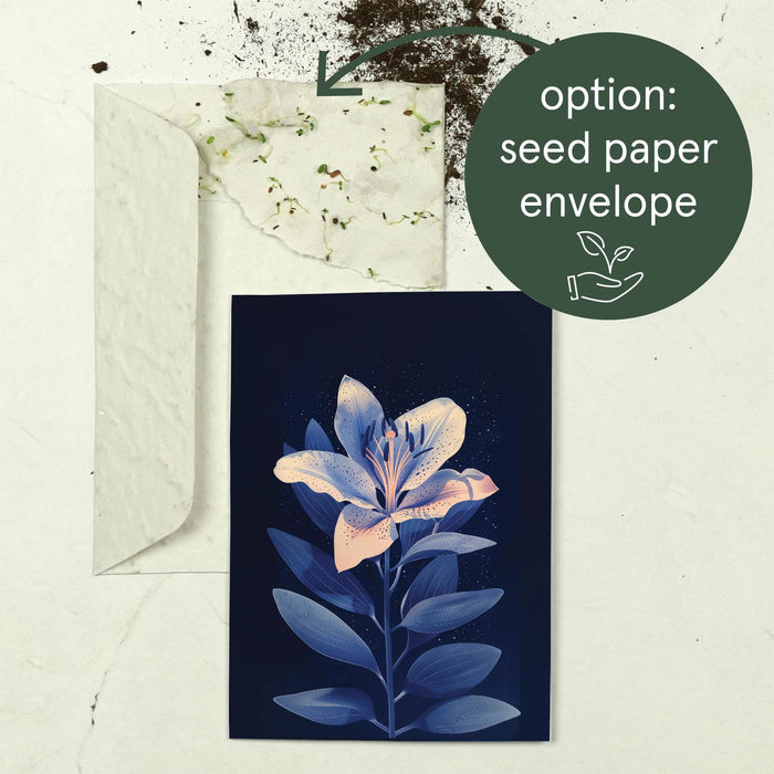 Lily | Everyday Greeting Card | birth month flower birthday