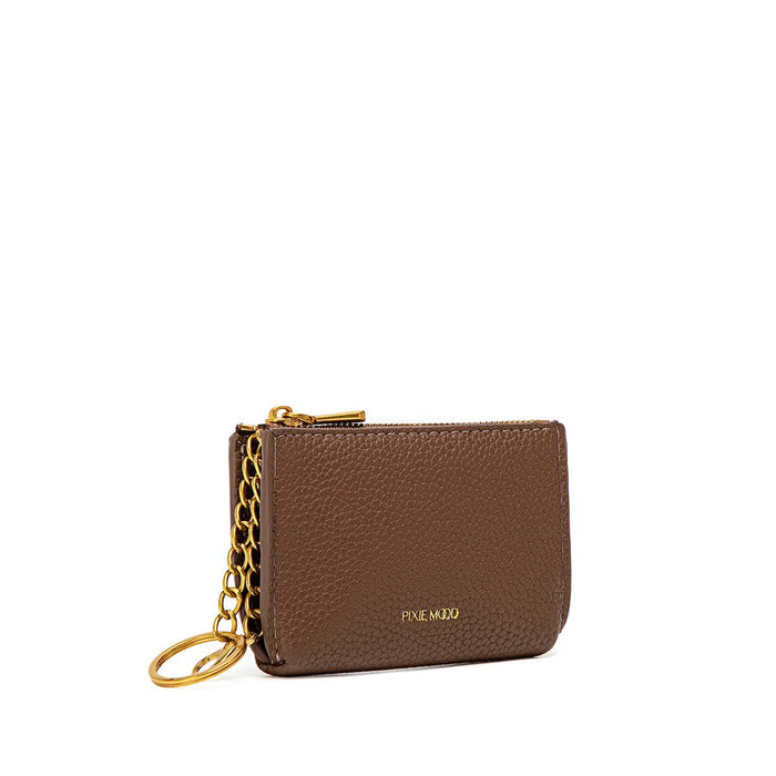Joan - Recycled Vegan Pouch - Espresso Pebbled