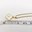Clover Shell Initial Charm Golden Stainless Steel Necklace