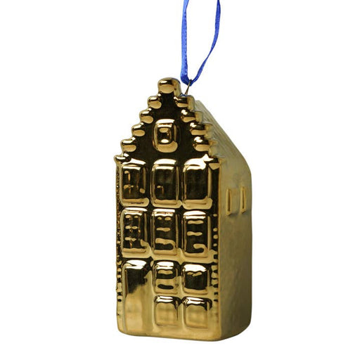 Christmas ornament house gold large