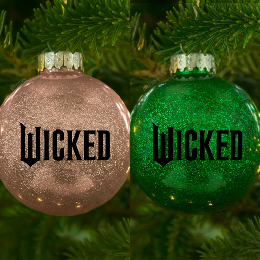 Good Witch & Bad Witch Glitter Ornament | Plastic | Wizard 