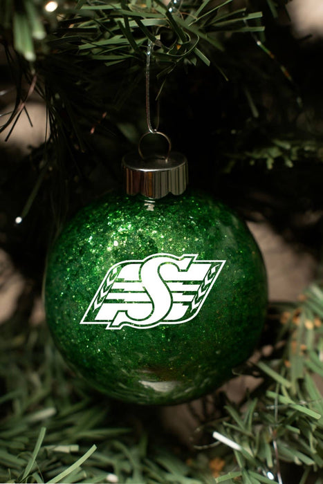 Riders | Ornament | Glitter | Plastic | Saskatchewan