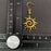 Vortex Sun 18K Gold Plated S.Steel Dangle Earrings - FGS