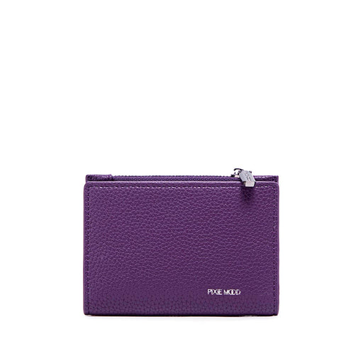 Aiko - Recycled Vegan Wallet - Plum Pebbled