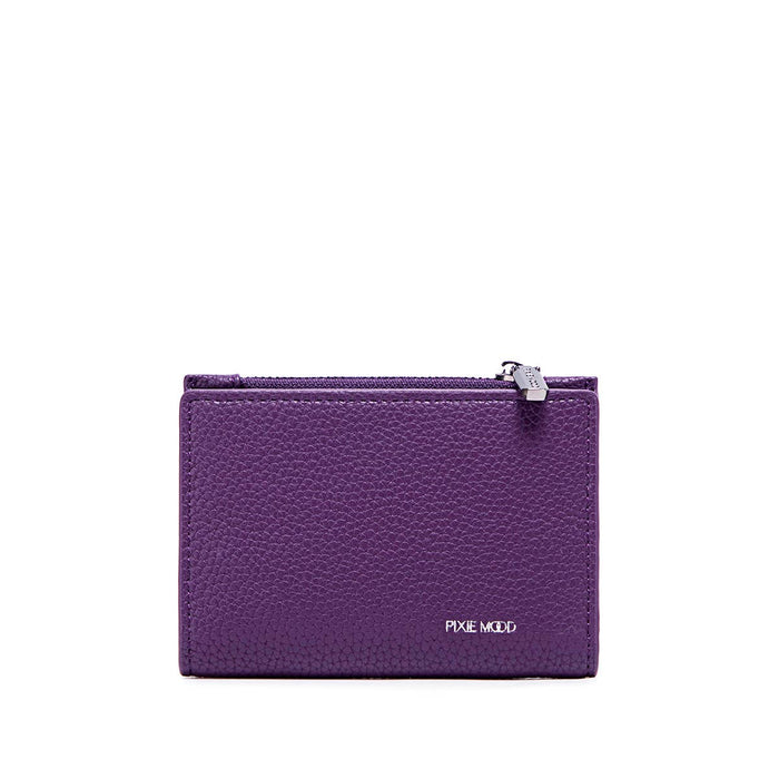 Aiko - Recycled Vegan Wallet - Plum Pebbled