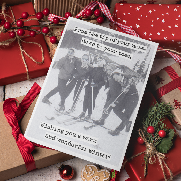 Christmas Card. From The Tip of Your Nose, Down to Your Toes