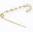18K Gold Stainless Steel Charm Holder Brooch