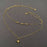 18K Gold Plated SS Star Charm Double Layer Necklace - FGS/MS