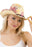 Floral Print Raffia Straw Cowboy Hat