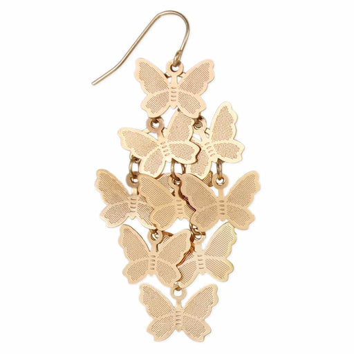 Butterfly Flurry Gold Earrings