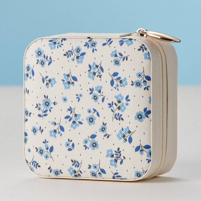 Faux Leather Novelty Print Travel Jewelry Box