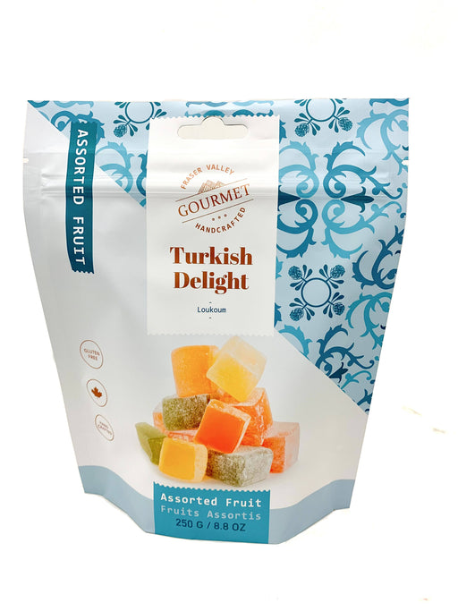 Turkish Delight (Lokum) - Assorted Fruit flavour 250g pouch