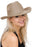 Plain Faux Felt Cowboy Wide Brim Hat