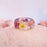 Flower Garden Multicolor Clear Resin Ring