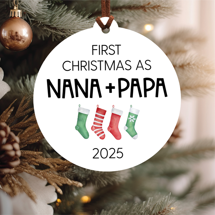 First Christmas As Grandparents 2025 Ornament