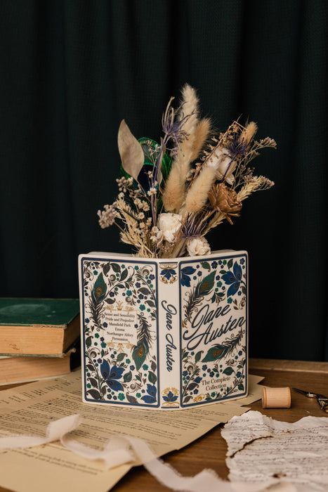 Open Book Vase, Jane Austen Collection