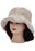 Solid Faux Fur Bucket Hat - Diamond Quilted Fabric