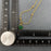 Green Aventurine Round Charm18K Gold Plated Necklace -FGS/CS