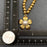Inlaid Pearl Flower Charm 18K Gold Plated SS Necklace - FGS