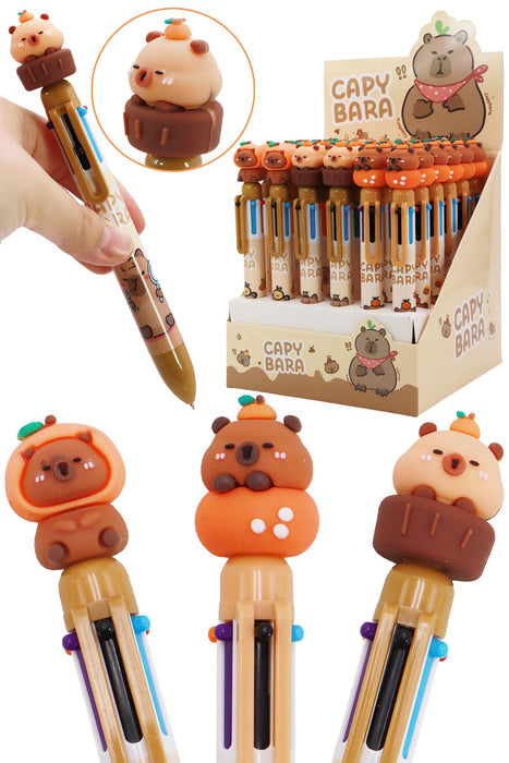 3D Capybara 6-in-1 Multicolor Pen