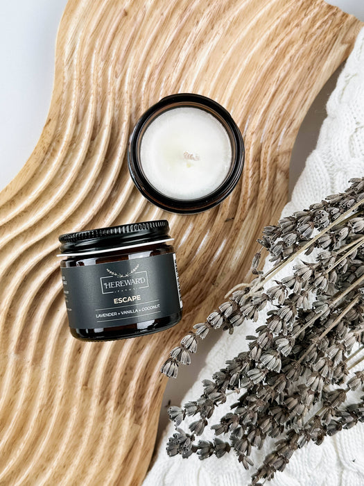 Soy Candle | Escape (Lavender + Coconut + Vanilla)
