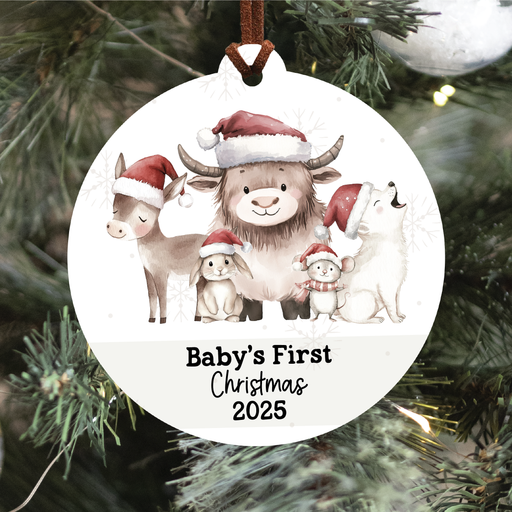 Baby's First Christmas Ornament 2025 | Festive Friends 1